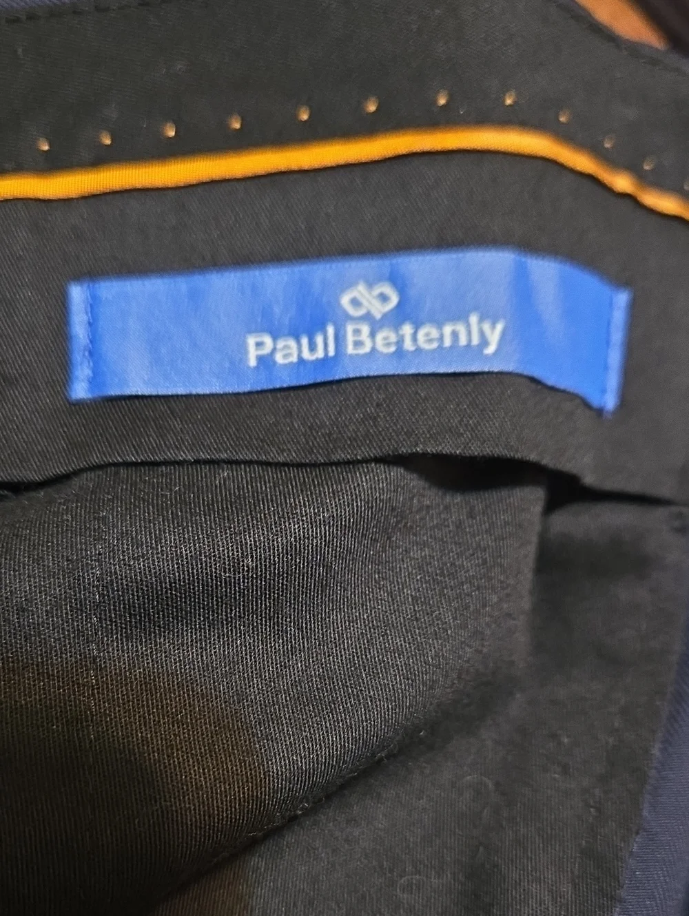 Paul Bentely 31R (33x32) Navy 100% Vantage Wool Roma Straight Dress Mens Pants